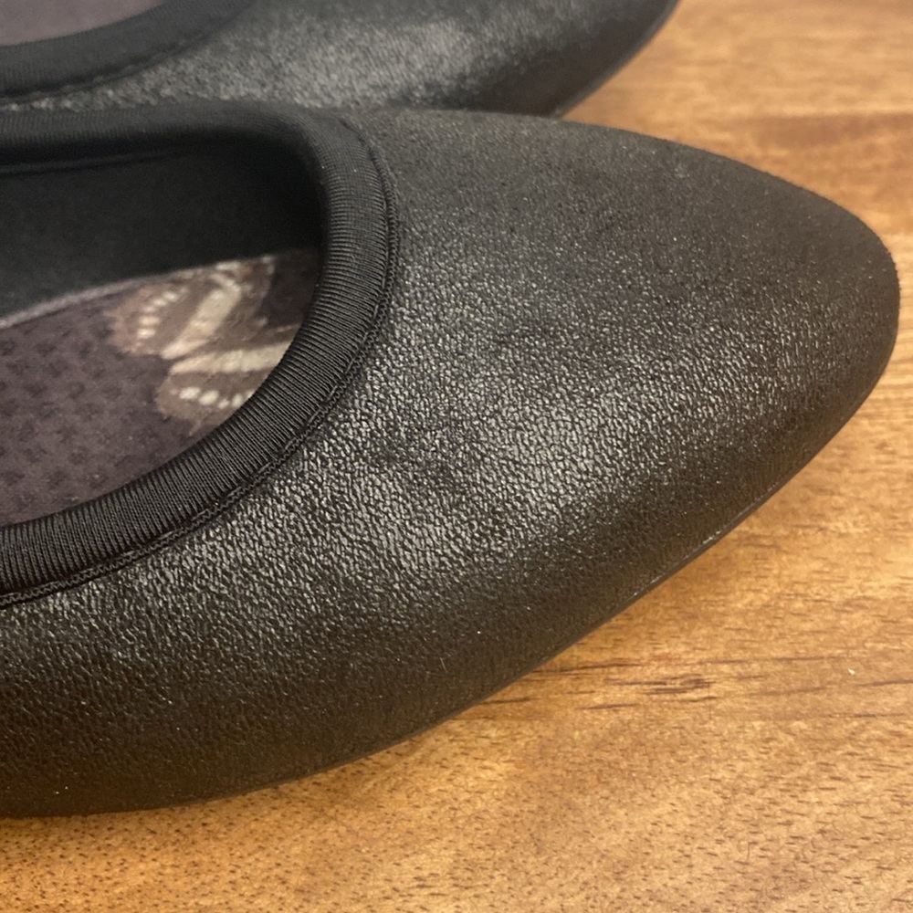 Skechers Black Ballet Flats Comfy Slip On Round Toe Fabric Shoes Size 10 - Picture 13 of 13